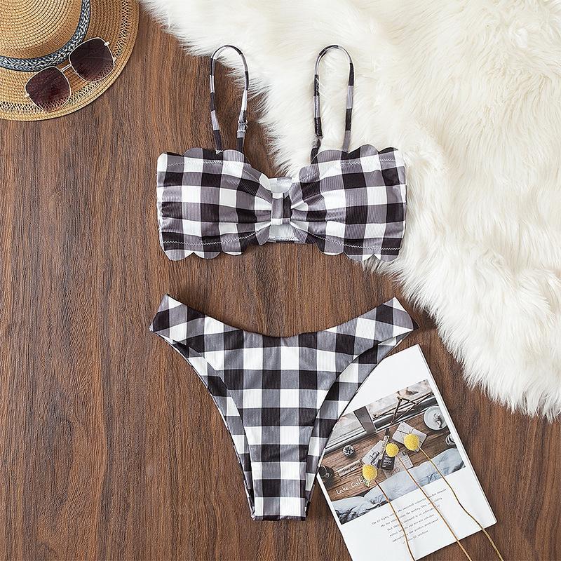 Womens High-Waisted Triangle Bikini From Europe And The US
