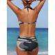 Fashionable Camo-Print Womens Two-Piece Bikini Swimsuit