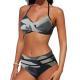 Fashionable Camo-Print Womens Two-Piece Bikini Swimsuit