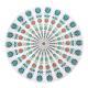 Round carpet scarf mandala tapestry