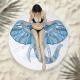 Fringed beach towel round bath towel beach towel