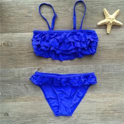 Childrens Bikini Swimsuit Multilayer Ruffle Bikini Girls Wear