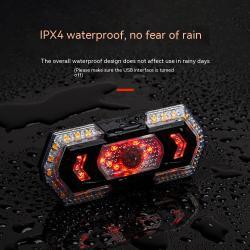 Remote Control Turn Signal Taillight USB Charging Waterproof