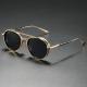 Oval Sunglasses Retro Double Beam Fashion Glasses