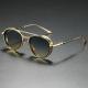 Oval Sunglasses Retro Double Beam Fashion Glasses