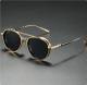 Oval Sunglasses Retro Double Beam Fashion Glasses