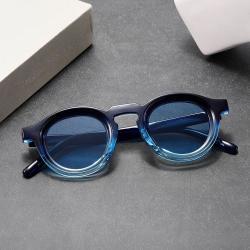 Retro Round Small Frame High Sense Mens And Womens Sunglasses
