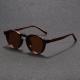 Retro Round Small Frame High Sense Mens And Womens Sunglasses