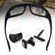 Cycling Sunglasses Chopper Outdoor Sports Glasses For Men Wrap Around UV400 Protection For Fishing Driving Glasses Wind Resistant Clear Yellow Gray Lens 3 Pack