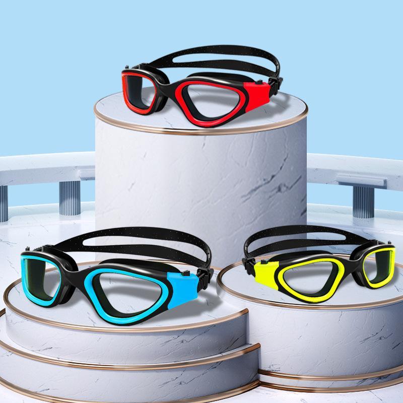 Non-tightening Face Leak-proof Professional Competition Training Swimming Goggles Unisex
