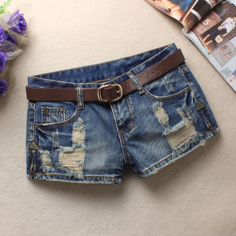 Loose Large Size Side Zipper Hole, Low-Waist WomenS Hot Pants, Wide-Legged Thin