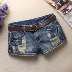 Loose Large Size Side Zipper Hole, Low-Waist WomenS Hot Pants, Wide-Legged Thin