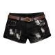 Loose Large Size Side Zipper Hole, Low-Waist WomenS Hot Pants, Wide-Legged Thin