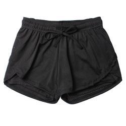 The New Drawstring Fake Two-Piece Running Training Quick-Drying Yoga Shorts Mesh