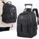 Large Capacity Travel Backpack With Wheels, Multi Layer Trolley Luggage Bag, Multifunctional Weekender Overnight Bag Rucksack
