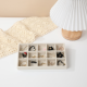 Jewelry tray box-15-grid model-Beige-1 piece - Option1