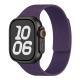 IwatchS10 Dynamic Wind Litchi Pattern Soft Magnetic Silicone Watch Strap