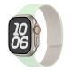 IwatchS10 Dynamic Wind Litchi Pattern Soft Magnetic Silicone Watch Strap