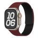 IwatchS10 Dynamic Wind Litchi Pattern Soft Magnetic Silicone Watch Strap