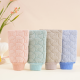 quilted and embroidered rabbit bath towel-green-1 piece - Option1