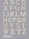 Pearl Rhinestone Cloth Sticker-Letter A-White-2 Pack - Option1