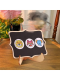 Mini blackboard sign-wavy lace rectangle-1 piece-opp bag - Option1