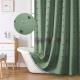 Polyester Simple Hydrangea Cut Shower Curtain
