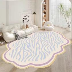Bedside Rug Mat Home Use Cream Style Floor Mat