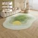 Bedside Rug Mat Home Use Cream Style Floor Mat