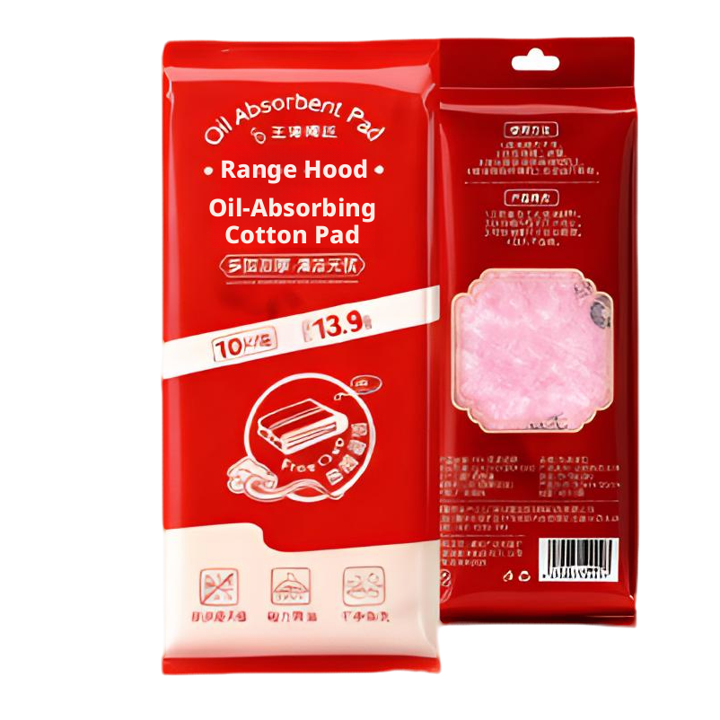 Oil absorption cotton for range hood-90 * 8.5cm-pink-10 pieces-1 pack - Option1