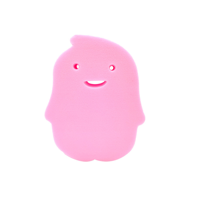 Cartoon bath cotton-pink-PVA-9*7.5*2.8cm-1 piece - Option1