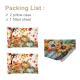 3PCS Pumpkin Flower Printed Bed Fitted Sheet Set, Halloween Bedding Set,1 Fitted Sheet, 2 Pillow Cases