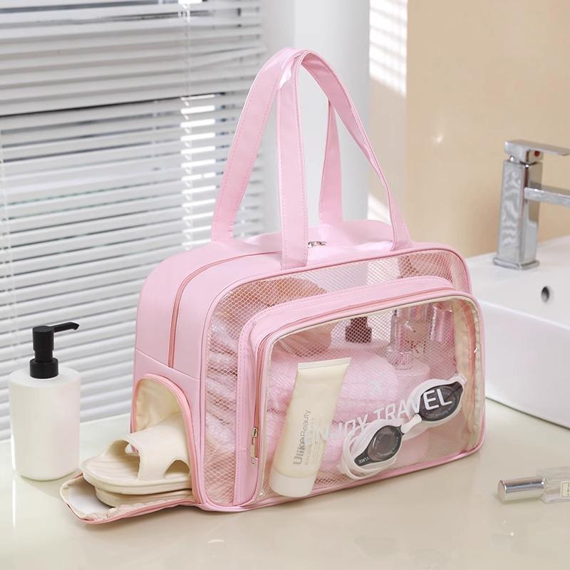 Toiletries bag-pink-shoe warehouse-one pack-opp bag - Option1