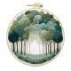 Landscape Handmade Cloth Art Material Kit Sets Creative Handmade Needle And Thread English