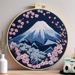 Embroidery Handmade Cloth Art Material Kit Sets Creative Needlework English