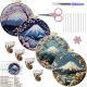 Embroidery Handmade Cloth Art Material Kit Sets Creative Needlework English