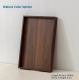 Bamboo tray-walnut color-portable upgraded model 44*30*4cm-1 pack - Option1