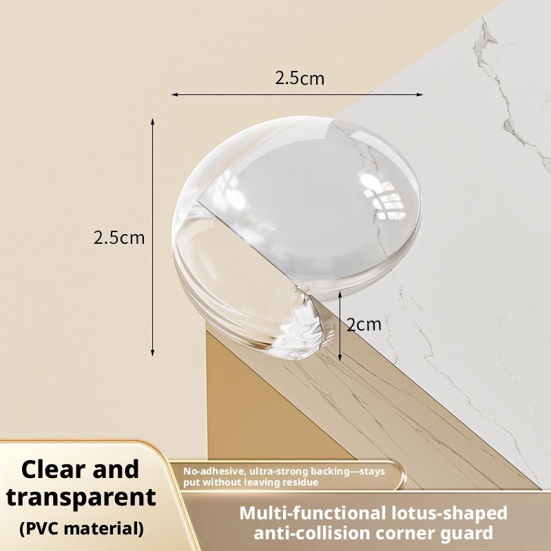 Multi-functional anti-collision angle-transparent transparent color-4 pack - Option1