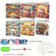 DIY Diamond Painting Kit Birthday Card Kit, Unique Flower Pattern Design, Rhinestone Diamond Painting Art Mosaic Postcards, Holiday Greeting Cards Perfect For Families, Friends, And Lovers, Handmade C