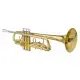 Drop B Tone Adjustable Trumpet Gloves Set Plaint Golden