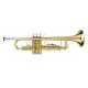 Drop B Tone Adjustable Trumpet Gloves Set Plaint Golden