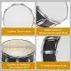 14 X 5.5in Snare Drum Set With Drumstick Holder, Snare Drum Bag, Strap, Mute Pad & Drum Stick For Beginner Student Black