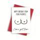 Birthday Greeting Card With Envelope Text Card