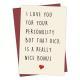 Birthday Greeting Card With Envelope Text Card