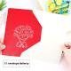 Rose Bouquet Paper Carving Birthday Blessing Small Card Greeting Card