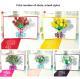 Rose Bouquet Paper Carving Birthday Blessing Small Card Greeting Card