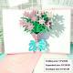 Rose Bouquet Paper Carving Birthday Blessing Small Card Greeting Card