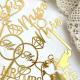 Love Wedding Proposal Acrylic Cake Insertion