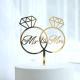 Love Wedding Proposal Acrylic Cake Insertion