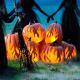 Halloween Pumpkin Lantern Battery Operated Jack O Lantern Flame Lighted Pumpkin Party Favor For Halloween Home Decoration